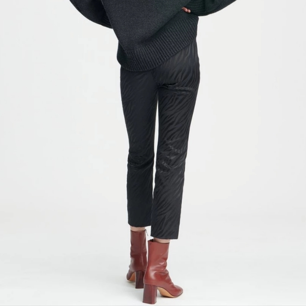 Rag & Bone Simone Pant In Italian Zebra Print Bla… - image 3